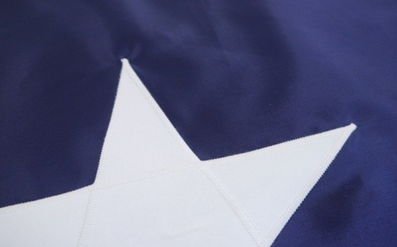 Navy Fleet Admiral Flag, 5 Star Nylon Applique with Snap and Ring, Size 3'  X 5', 5103052ADM